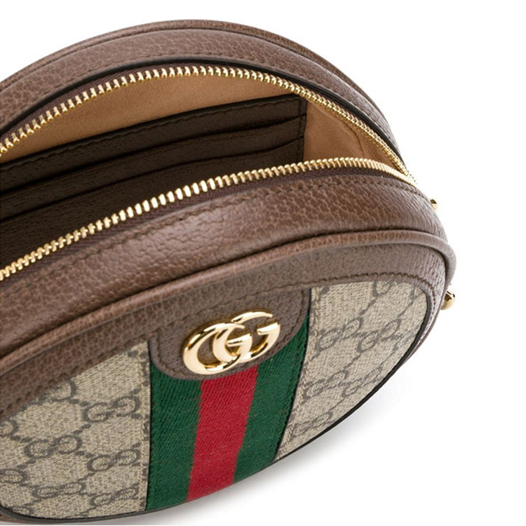 GUCCI Офидия холщовая сумка на запястье портативный клатч кошелек для женщин эбони — фото 4