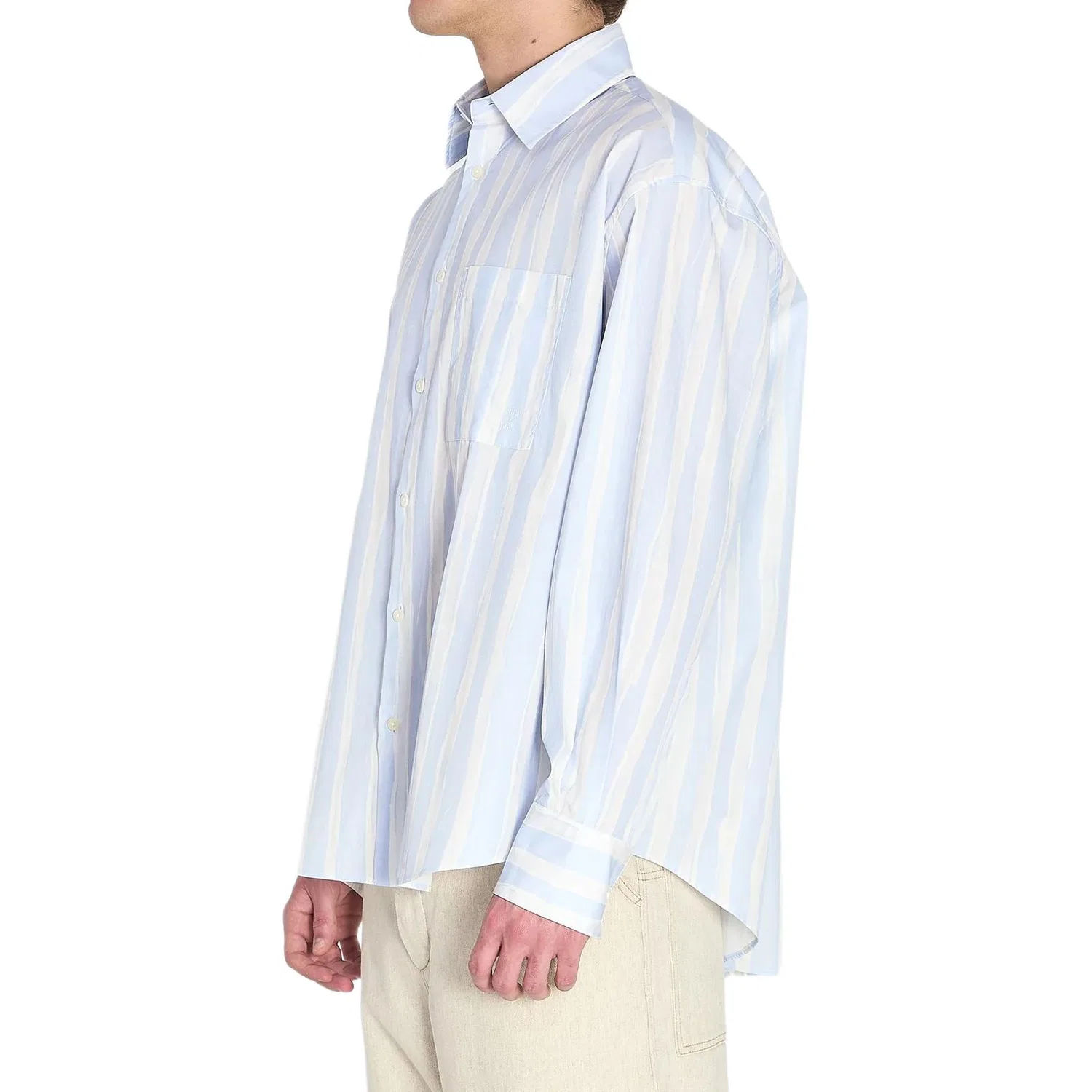 Рубашка The Camargue Striped Jacquemus, Blue — фото 4