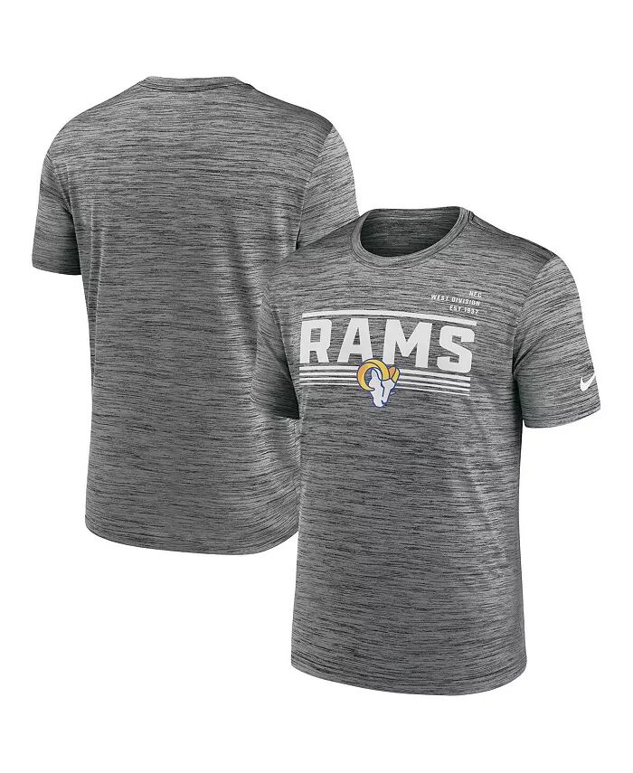

Мужская серая футболка Los Angeles Rams Yardline Velocity Performance Nike