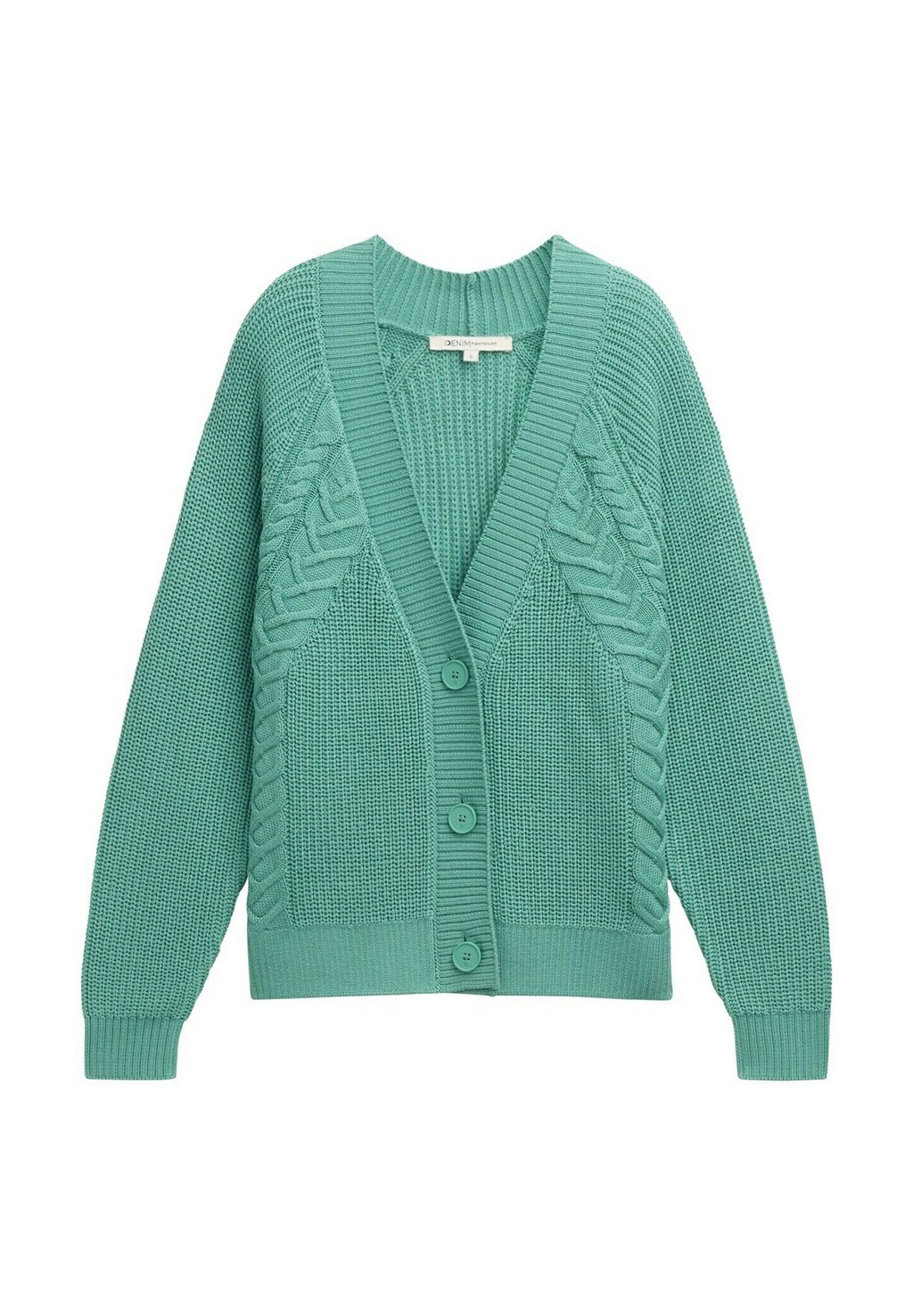 

Кардиган MIT ZOPFSTRICKMUSTER TOM TAILOR DENIM, мятный
