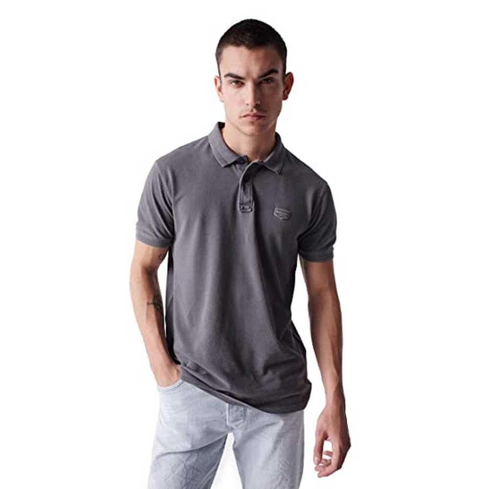 

Поло с коротким рукавом Salsa Jeans Premium Washed, серый