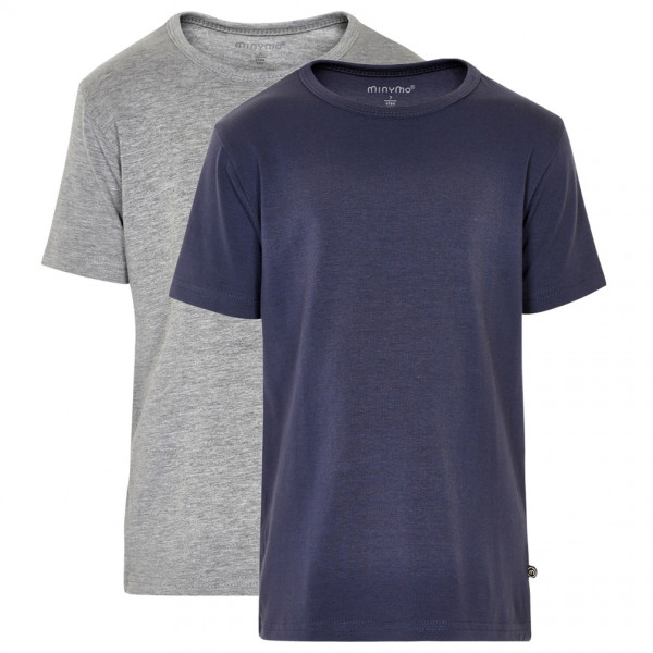 

Детская базовая футболка 32 (2 шт.) Minymo, синий