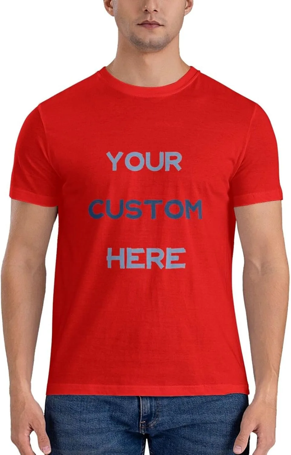 

Футболка Custom с фото и текстом спереди и сзади