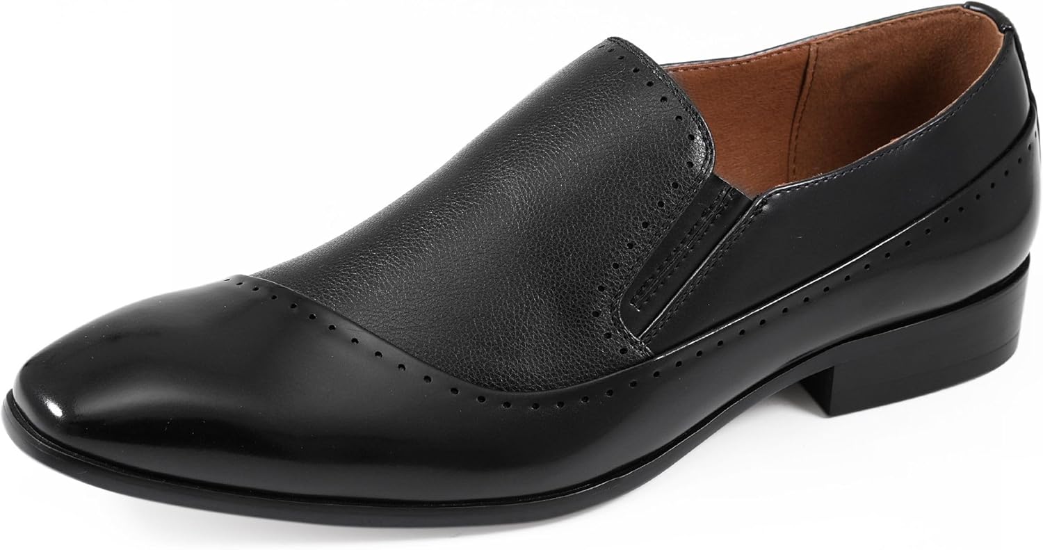 

Мужские слипоны Amali с металлической пряжкой, классические туфли для мужчин, формальные лоферы, смокинговые туфли, черный