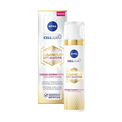 

Дневной крем для лица Cellular Luminous 630 против темных пятен Spf50, 40 мл, Nivea