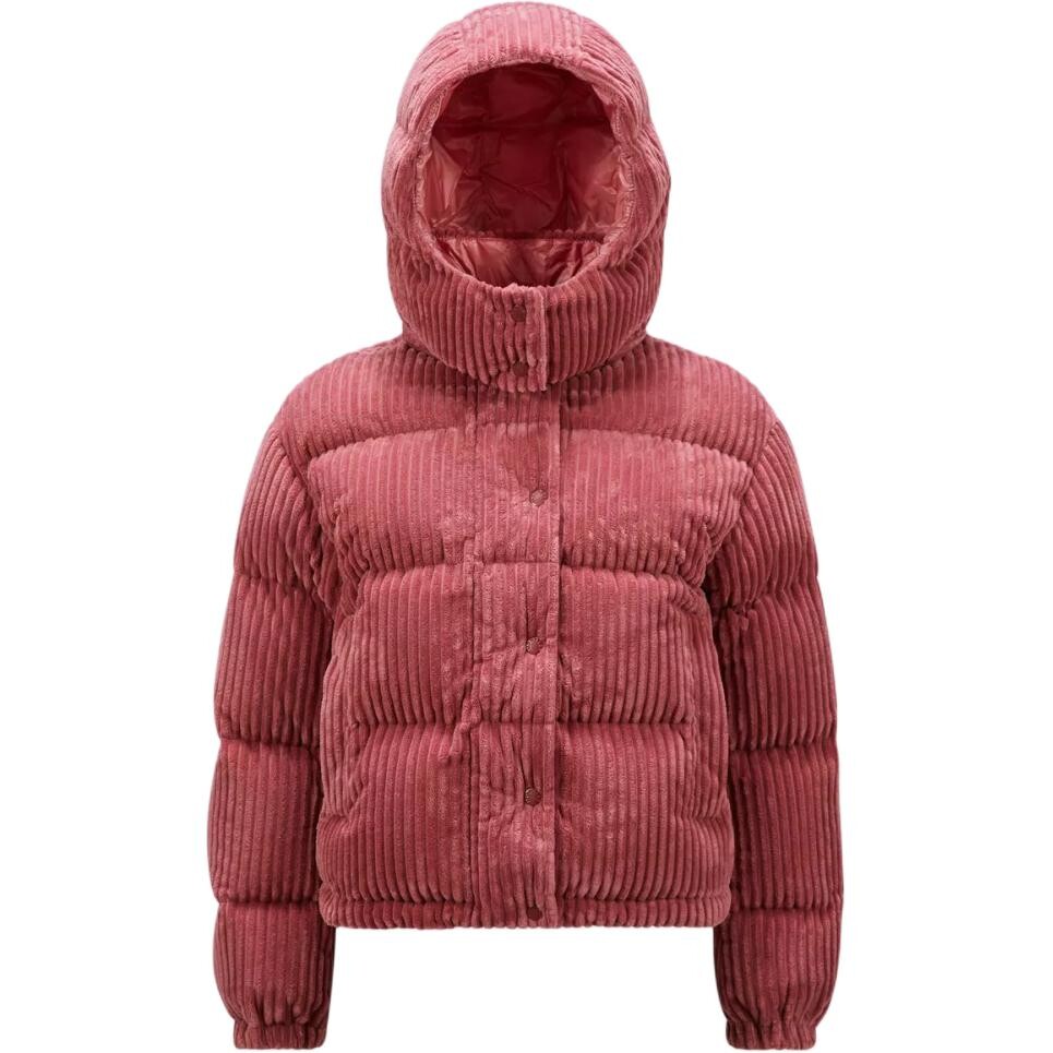 

Пуховик женский темно-розовый Moncler, темно-розовый