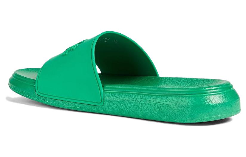 Тапочки (WMNS) Alexander McQueen Embossed Rubber Slides 'Green' 666983W4QS03115, зеленый — фото 4
