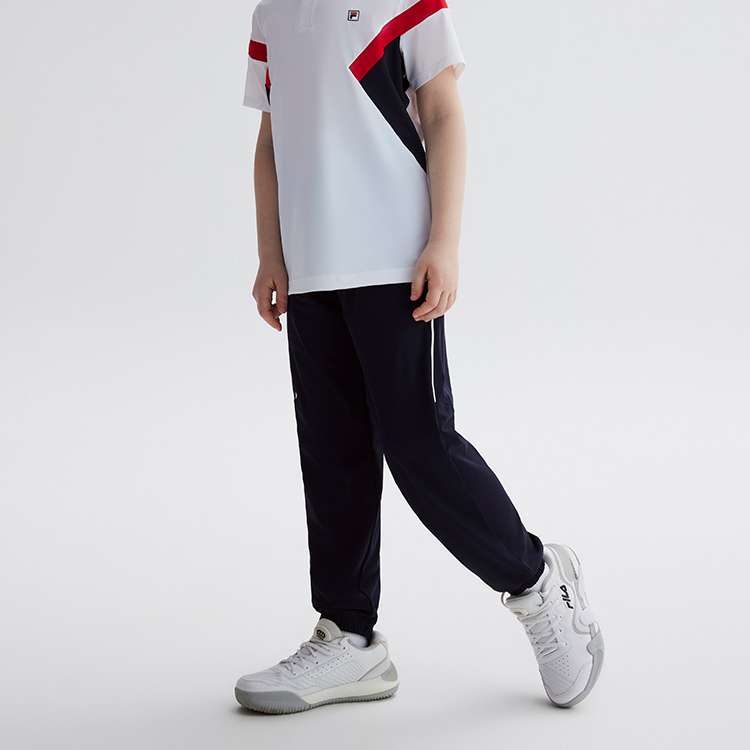 Футболка вязаная спортивные брюки RD королевский синий детская FILA KIDS — фото 4