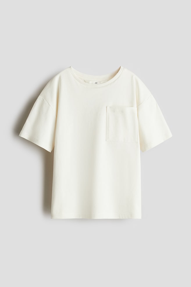 

Футболка из хлопка пима H&M, бежевый