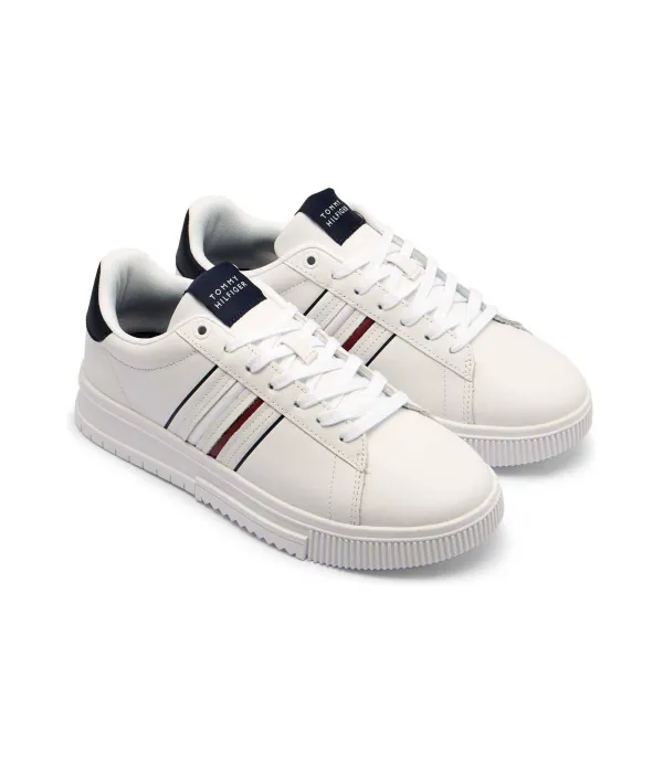 Кожаные кроссовки Tommy Hilfiger, белый — фото 3