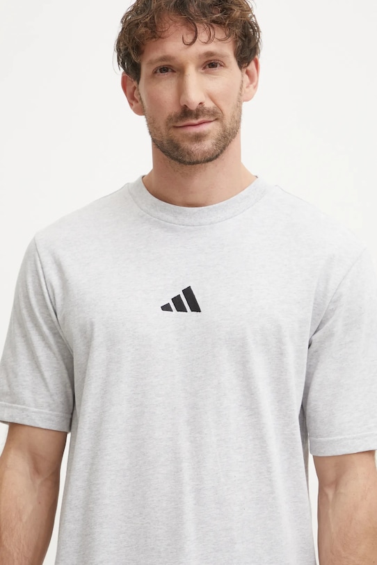 

Хлопковая футболка Essential Adidas, серый