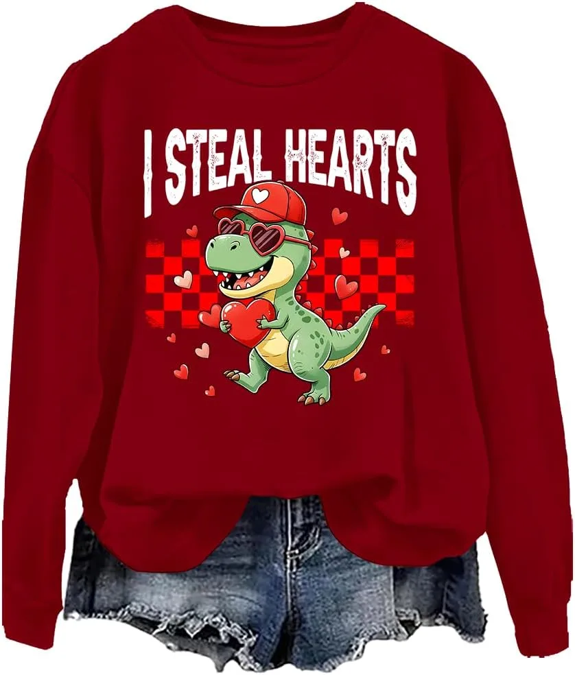 

Свитшот I Steal Hearts Valentines Day woati