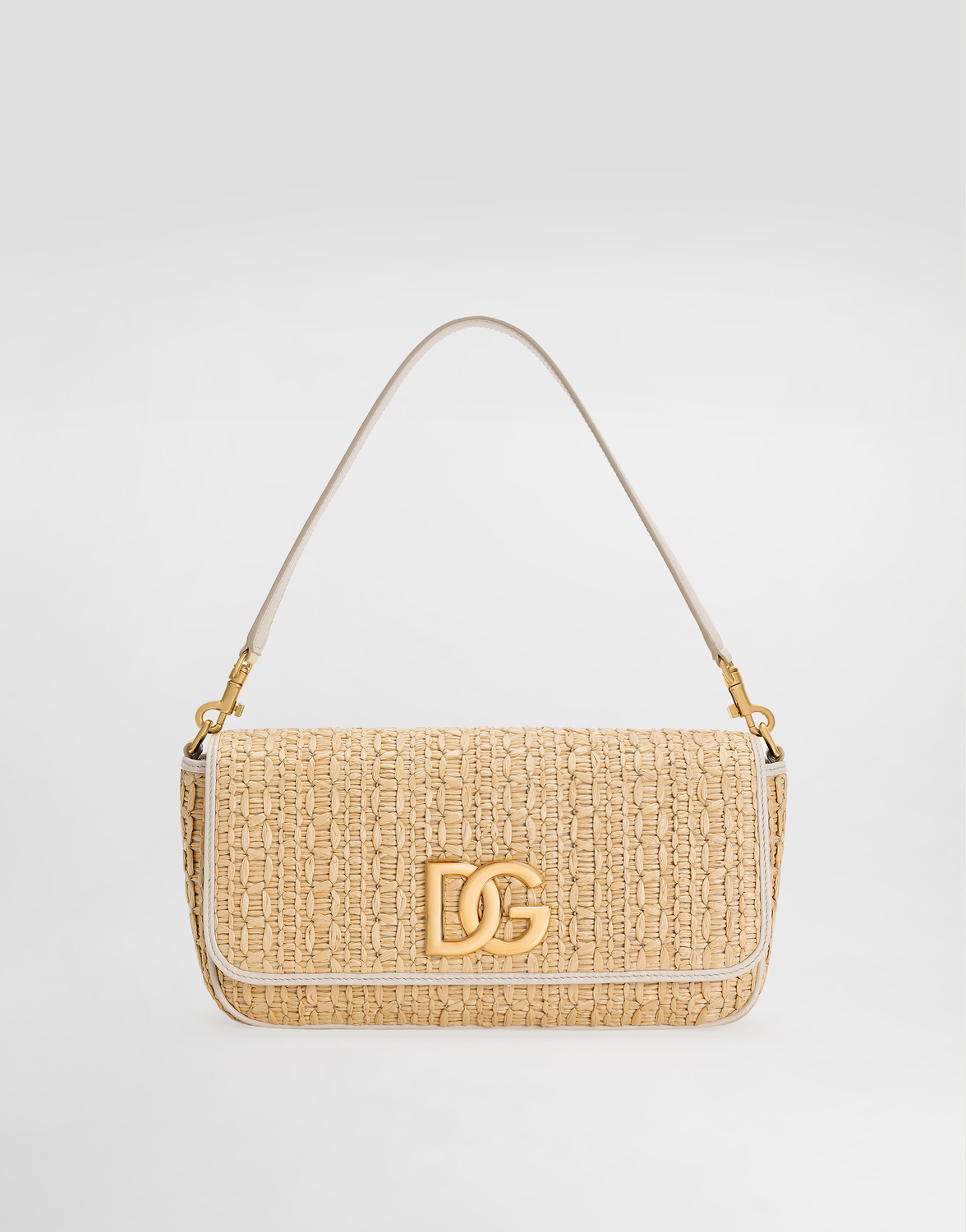 

Плечевая сумка из кроше из рафии Dolce & Gabbana, мультиколор