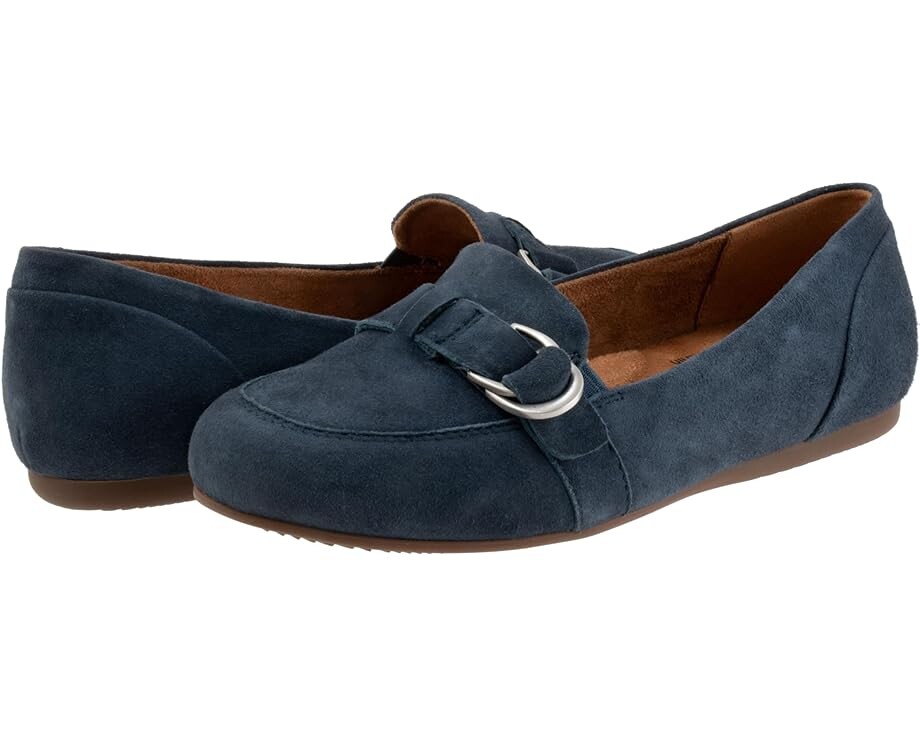 Туфли на плоской подошве SoftWalk Serra, цвет Navy Suede