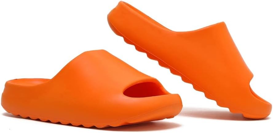 

Шлепанцы Cloud Slides для женщин и мужчин, шлепанцы на платформе, нескользящие, быстросохнущие, мягкие, легкие, с толстой подошвой и открытым носком, для дома и улицы Youermei, оранжевый