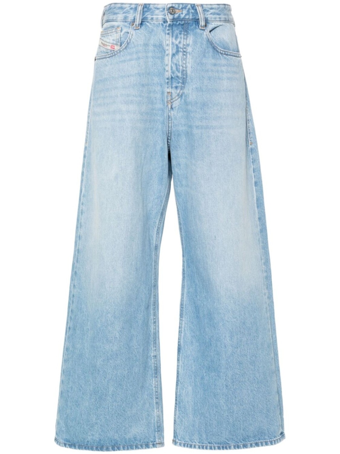 

Джинсы свободного кроя с заниженной талией Diesel, синий