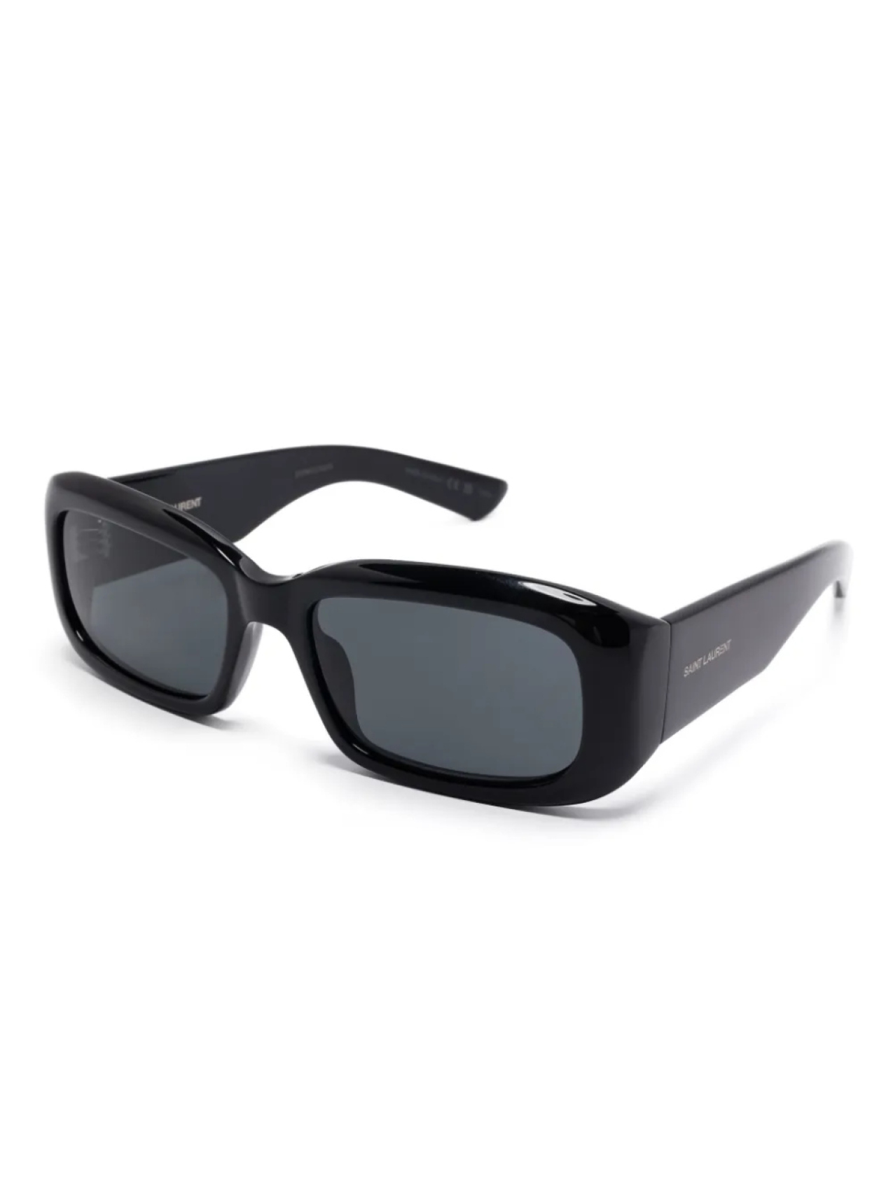 Солнцезащитные очки в прямоугольной оправе Saint Laurent Eyewear, черный — фото 2