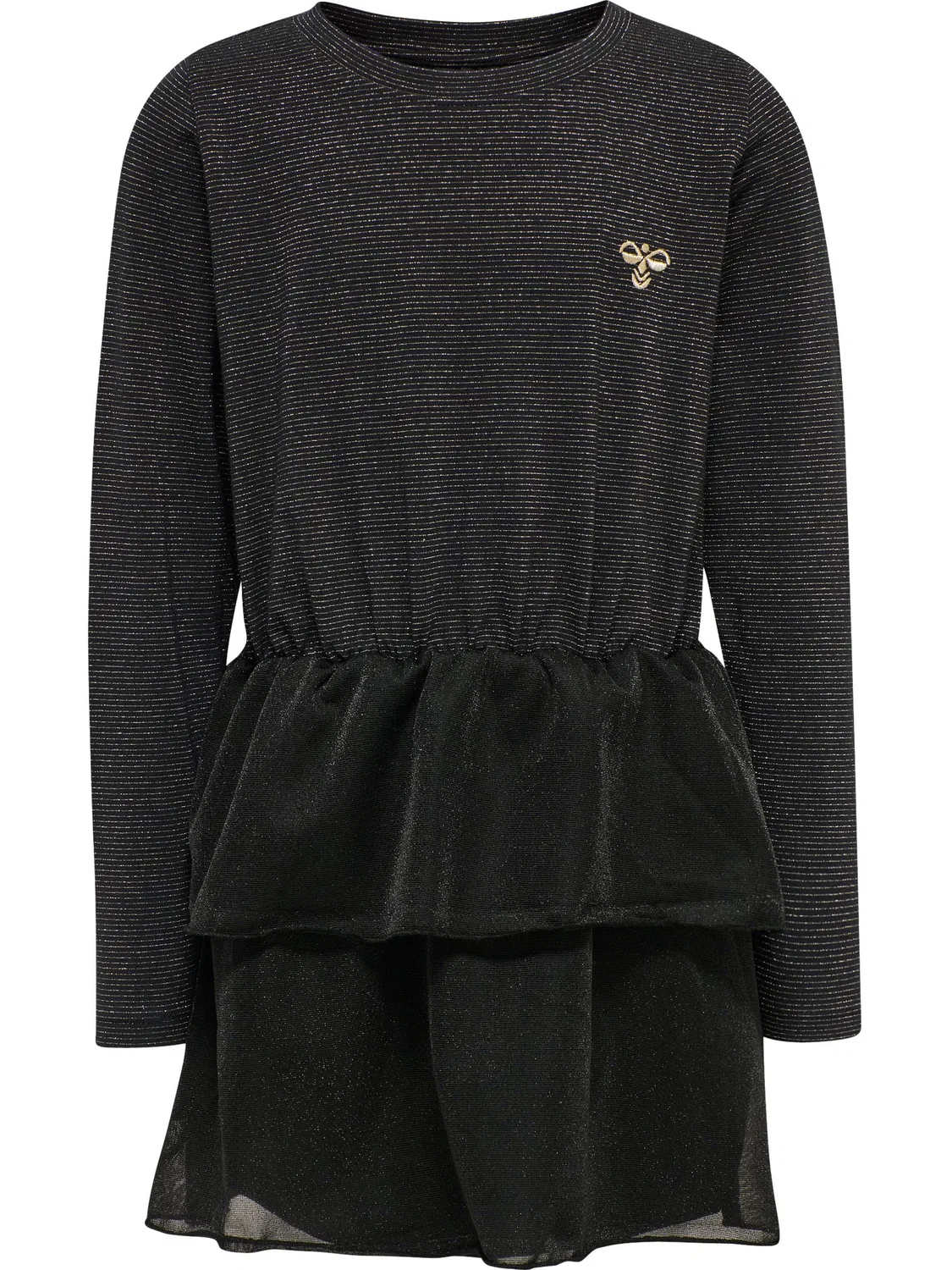 Платье с металлизированными деталями, Hummel, черный