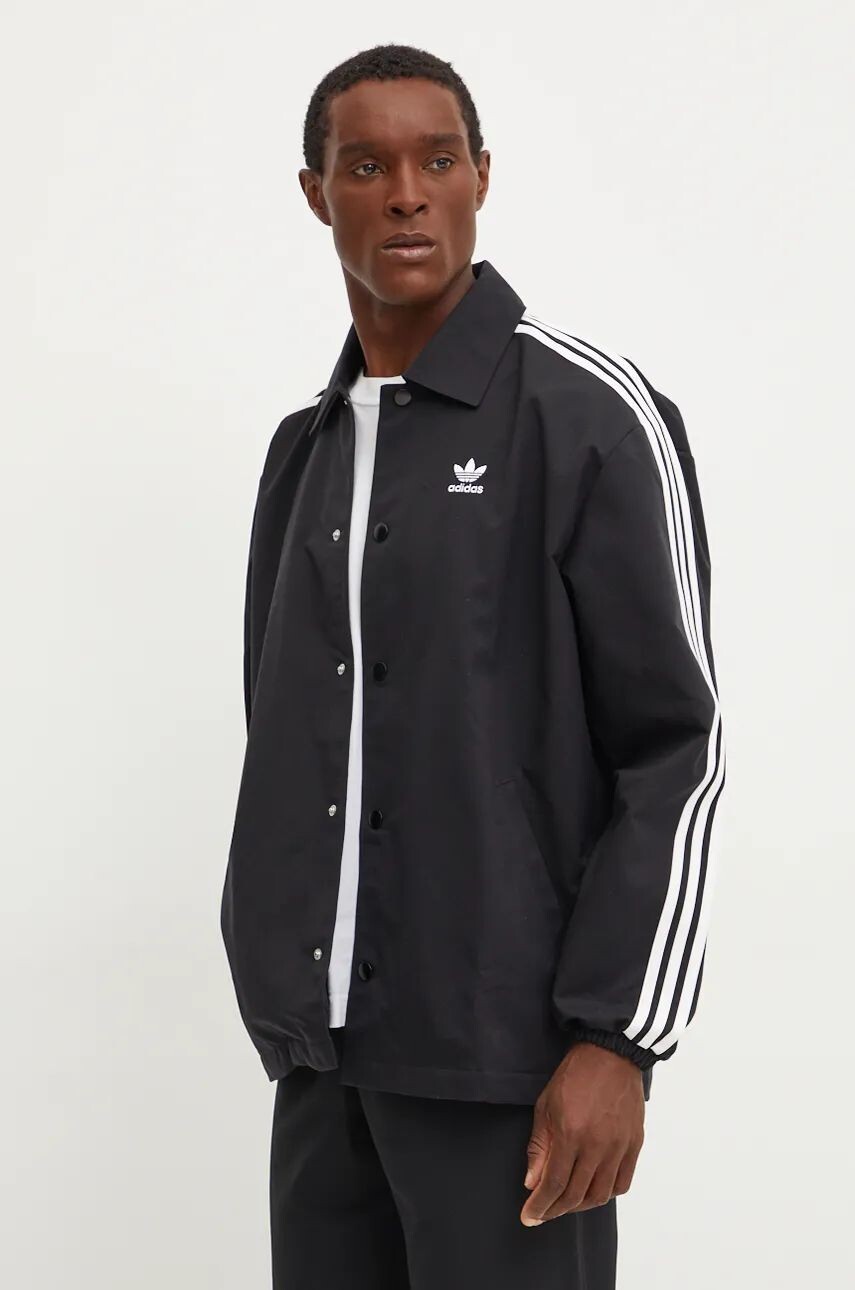 

Сетчатая куртка adidas Originals Coach, черный