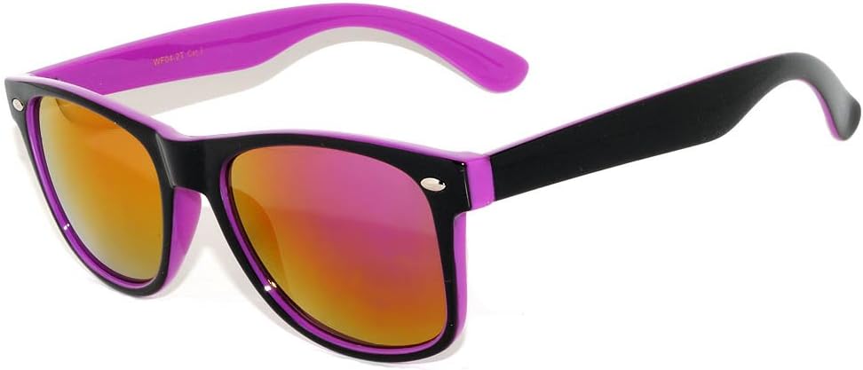 

Винтажные двухцветные солнцезащитные очки OWL с дымчатыми и зеркальными линзами — квадратные, в стиле ретро, ​​для женщин и мужчин, с защитой от УФ-излучения UV 400, Mirrored Lens Lens / Purple