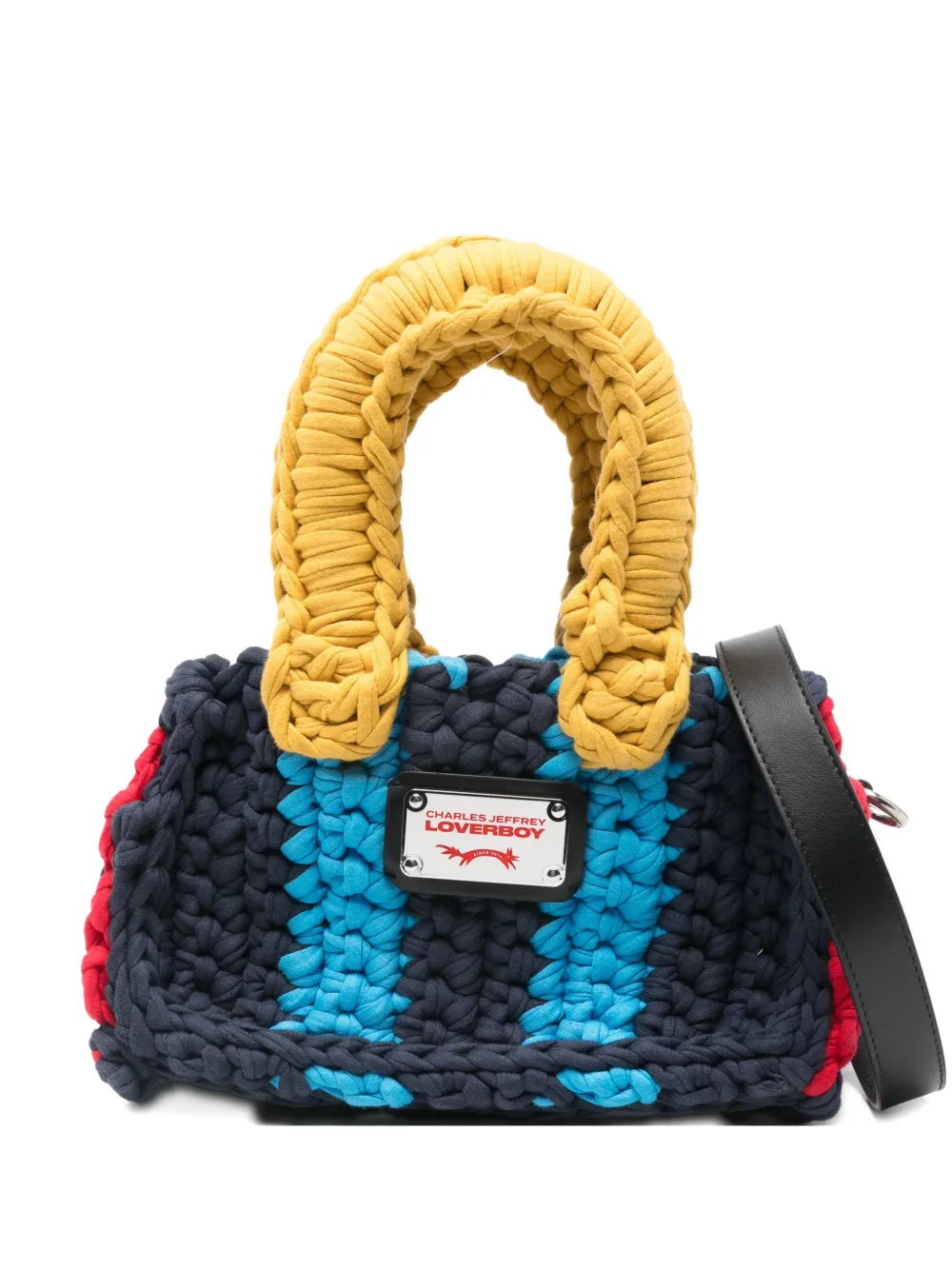 

Маленькая хлопковая сумка-тоут Charles Jeffrey Loverboy, синий