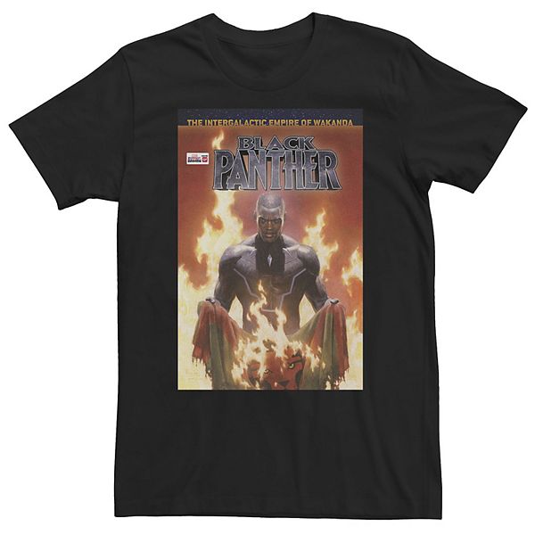 

Футболка Marvel Black Panther Wakanda Flag Fire Comic Cover Big & Tall Licensed Character