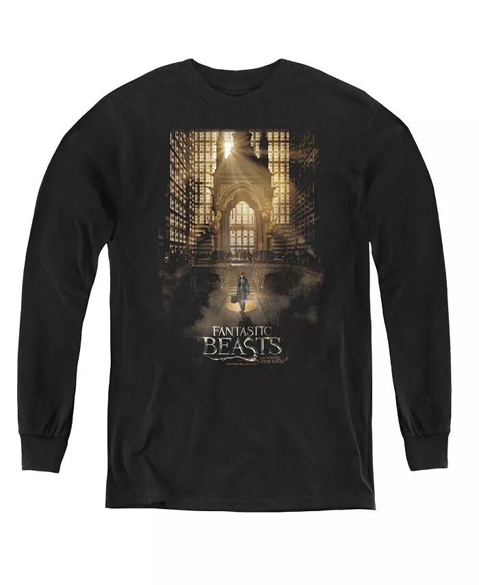 

Толстовка с длинным рукавом для мальчиков и молодежи Fantastic Beasts, черный