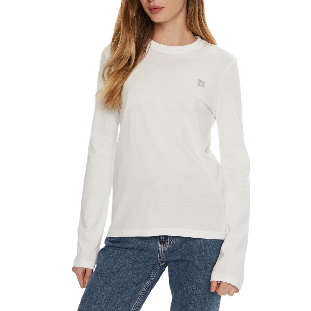 

Белые хлопковые топы и футболки Calvin Klein Jeans
