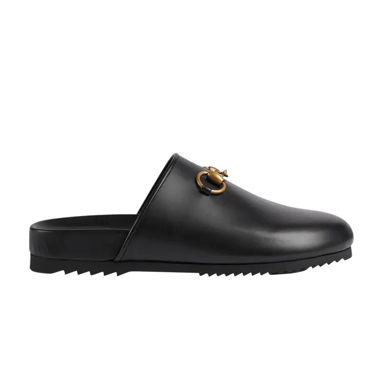 

Шлепанцы Gucci Wmns Horsebit Slipper Black, черный