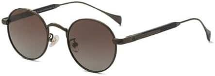 

Круглые поляризованные солнцезащитные очки из сплава 2027 года для женщин, мужские солнцезащитные очки для вождения, винтажные очки с защитой от УФ-излучения UV400 MTZJH, C101