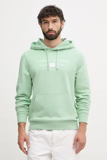 Худи Tommy Hilfiger туркусовый