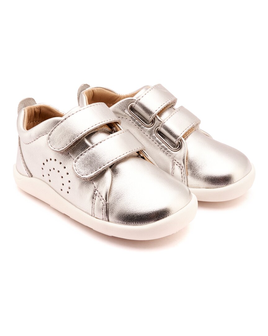 

Старые подошвы Little Tot кожаные кроссовки Old Soles, серебряный