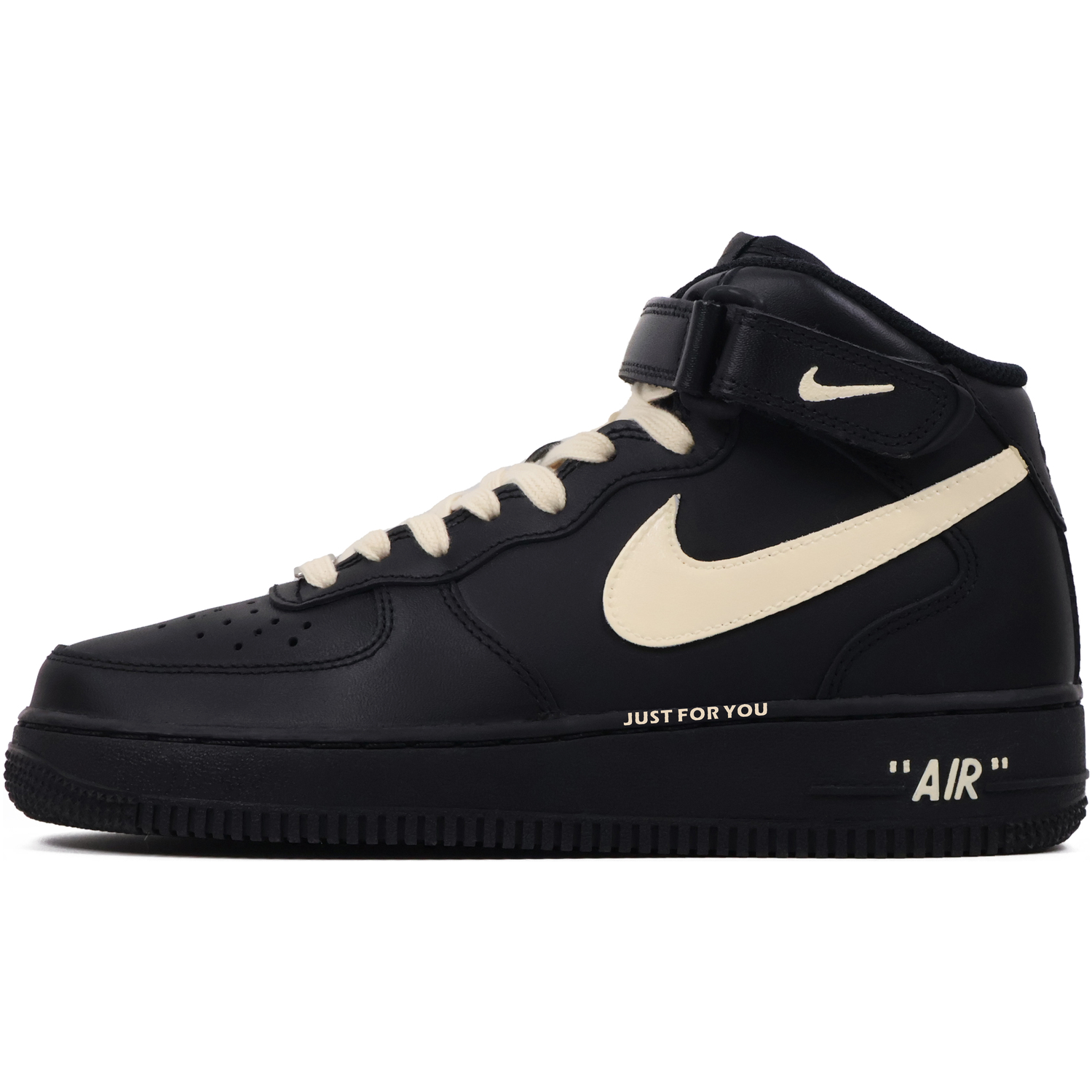 

Nike Кроссовки Air Force 1 средней высоты, противоскользящие и износостойкие, для скейтбординга, унисекс, черный и белый
