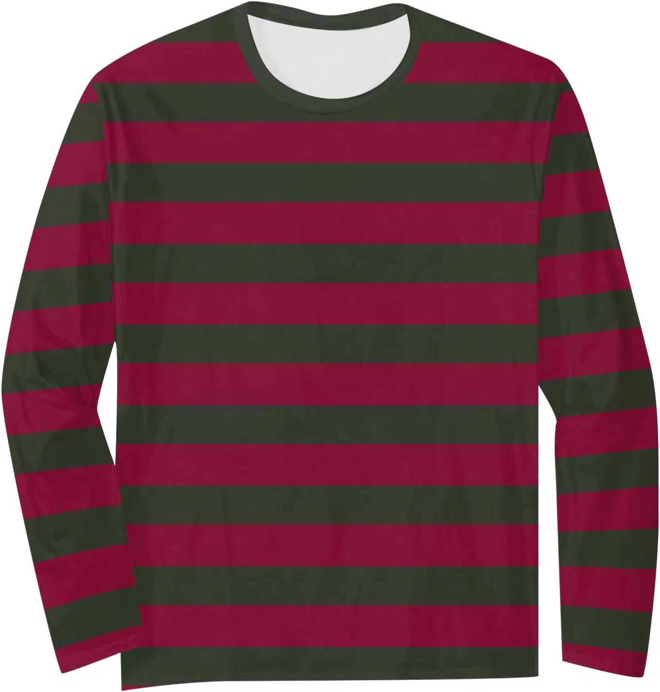 Футболка с длинным рукавом, полосатая, Basic Breton Basque Border Shirt, бордовый — фото 4