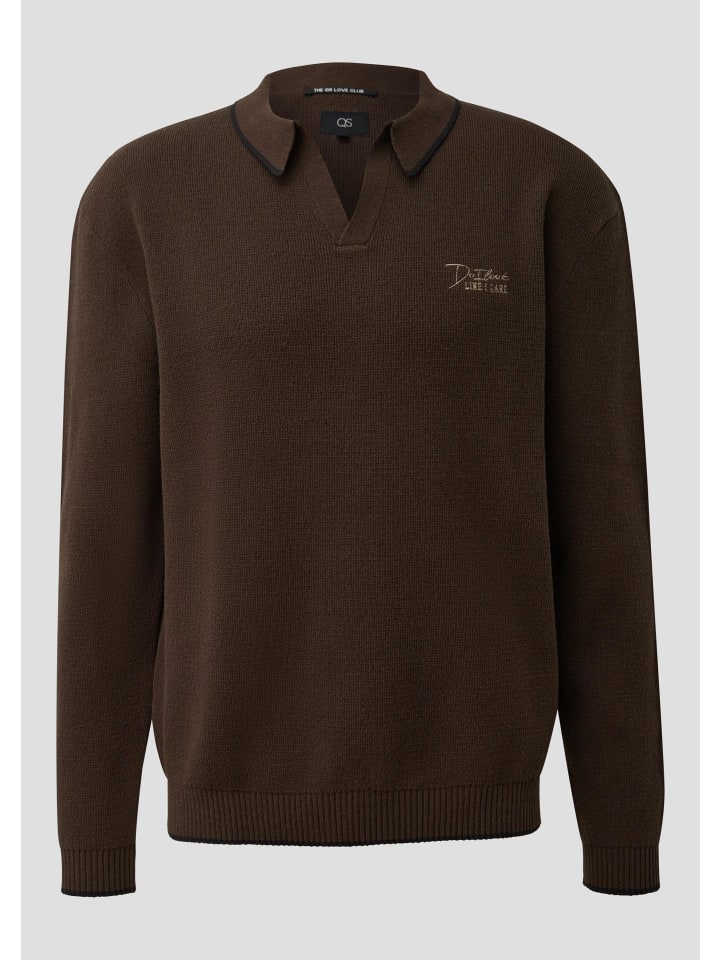 

Вязаный свитер цвета 8947_темно-коричневый QS