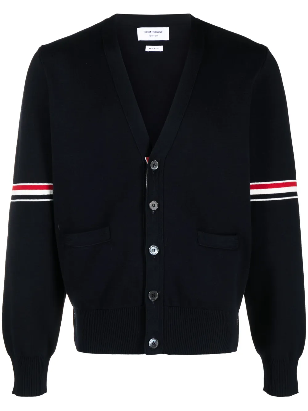 

Кардиган с полосками 4-Bar THOM BROWNE, синий