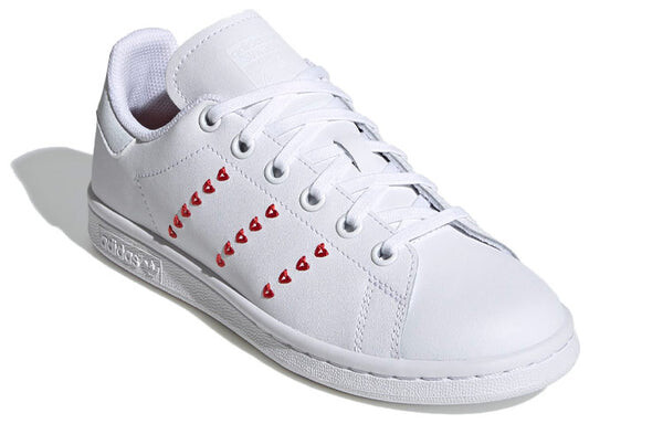 Кроссовки stan smith j 'heart valentine's day' Adidas, белый — фото 3