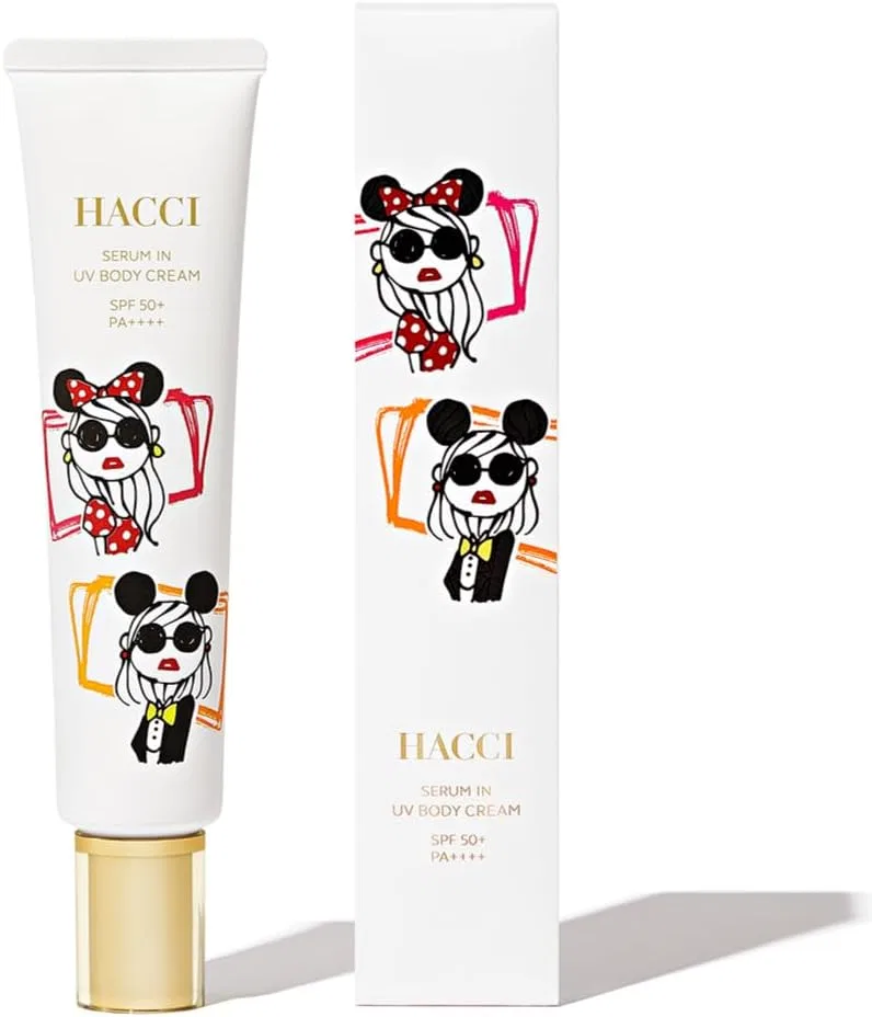 Солнцезащитный крем для тела HACCI Serum-In UV Body Cream D (Disney) 70 г белый