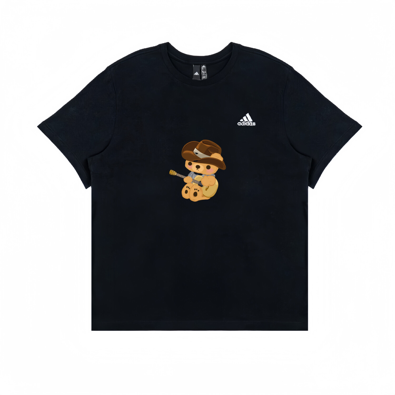 

Футболка унисекс черная Adidas, черный