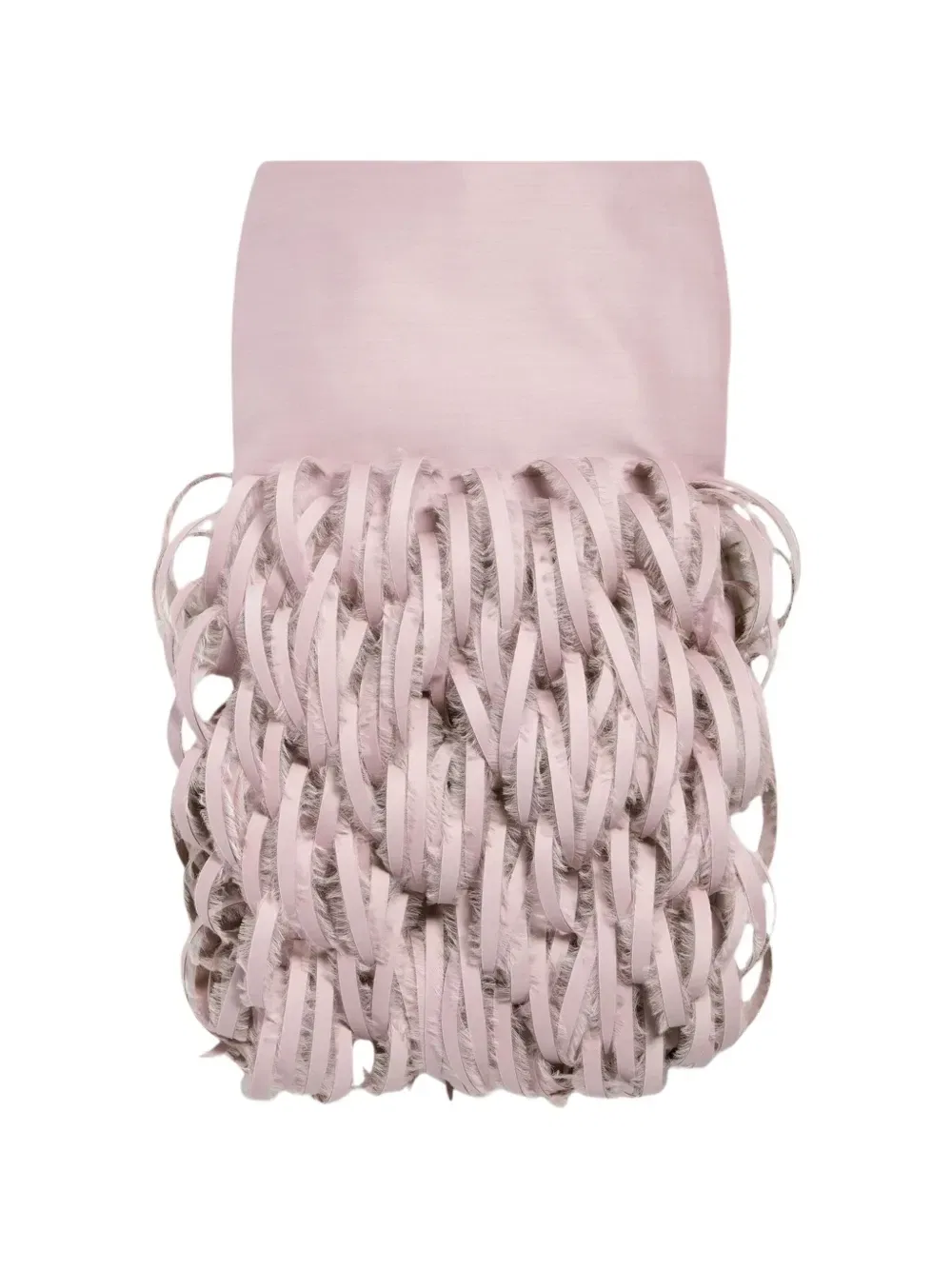 Юбка миди с лентой BALENCIAGA, розовый