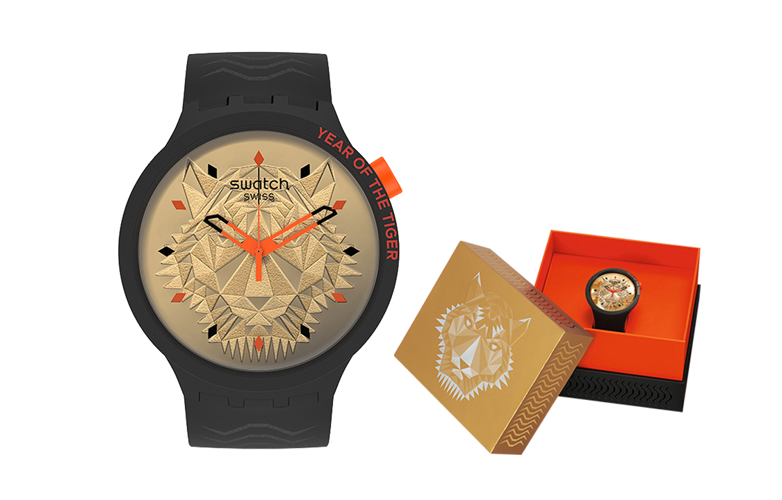 

Золотые часы унисекс 47 мм SB03Z102 SWATCH