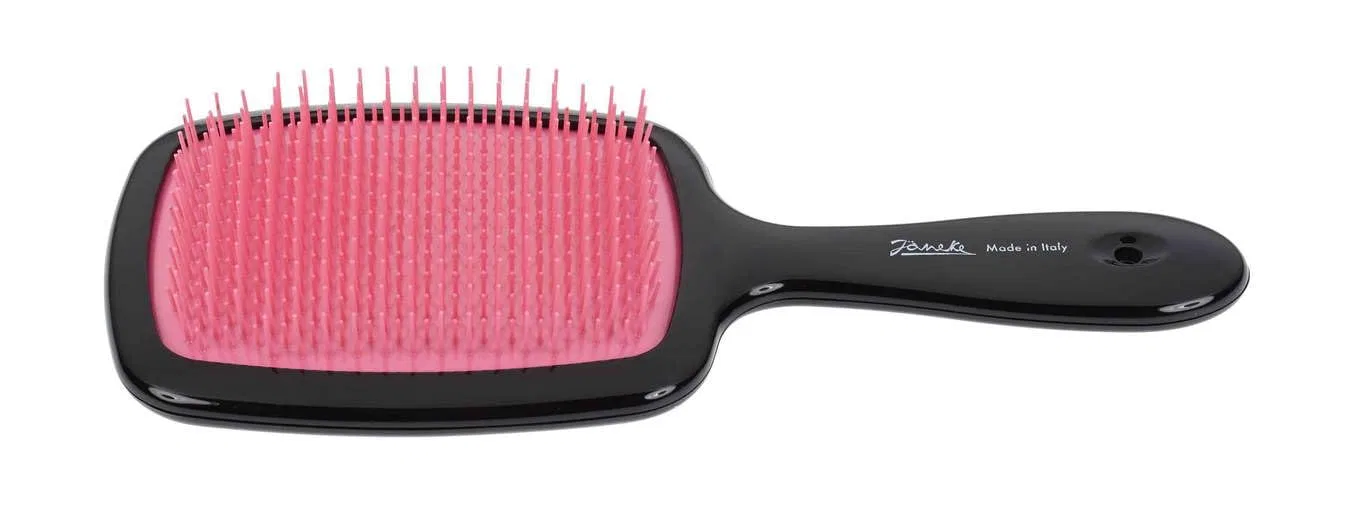Щетка для тела Jäneke Body Brush Black с розовым ежом Jäneke