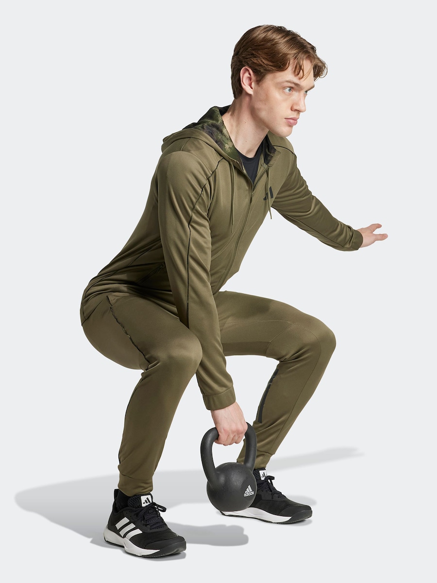 Зауженные спортивные брюки ADIDAS PERFORMANCE Sea, хаки — фото 2