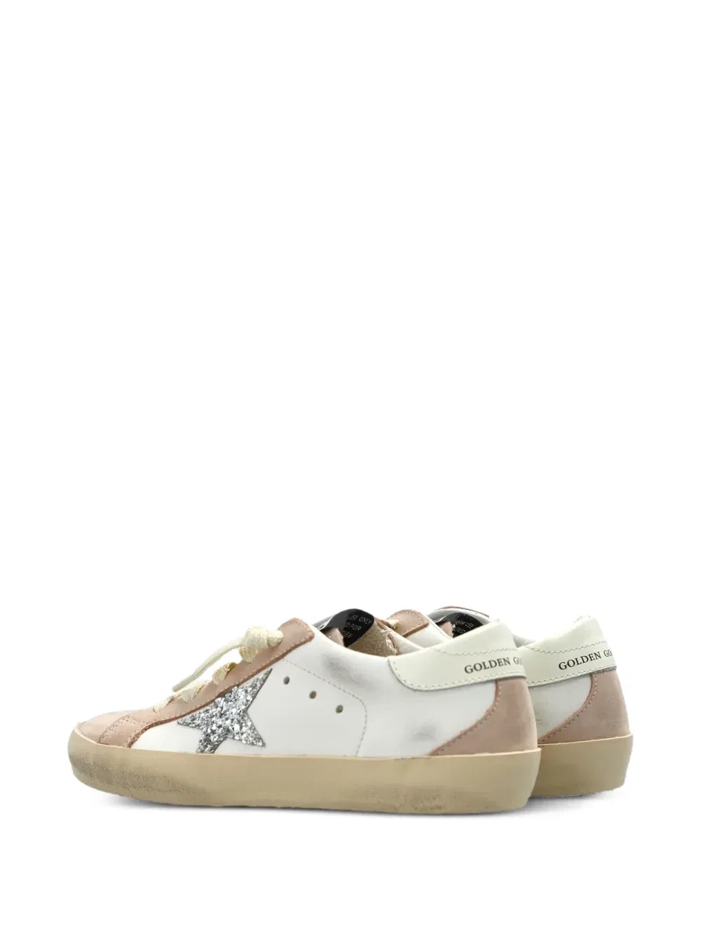 Кроссовки Super-Star с глиттерной вставкой Golden Goose Kids, бежевый — фото 3