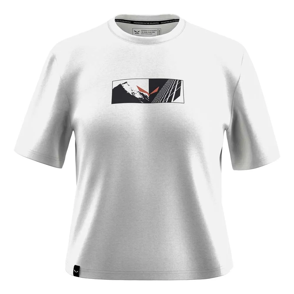 

Футболка с коротким рукавом Salewa Eagle Hybrid Loose, белый