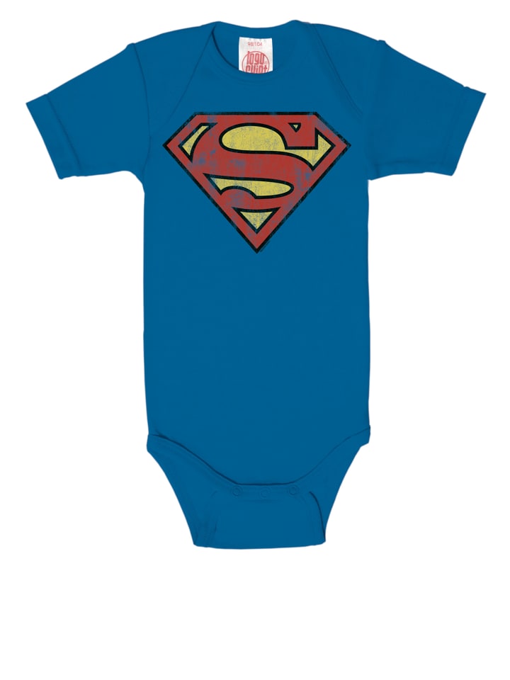 

Logoshirt Детский боди DC - СУПЕРМЕН - логотип синего цвета