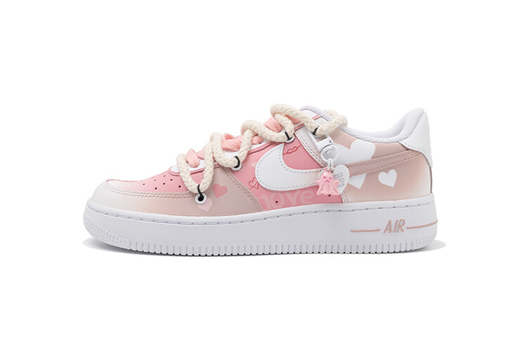 

Кроссовки Nike Air Force 1 Skateboard Shoes Women's Low-Top Pink White, розовый