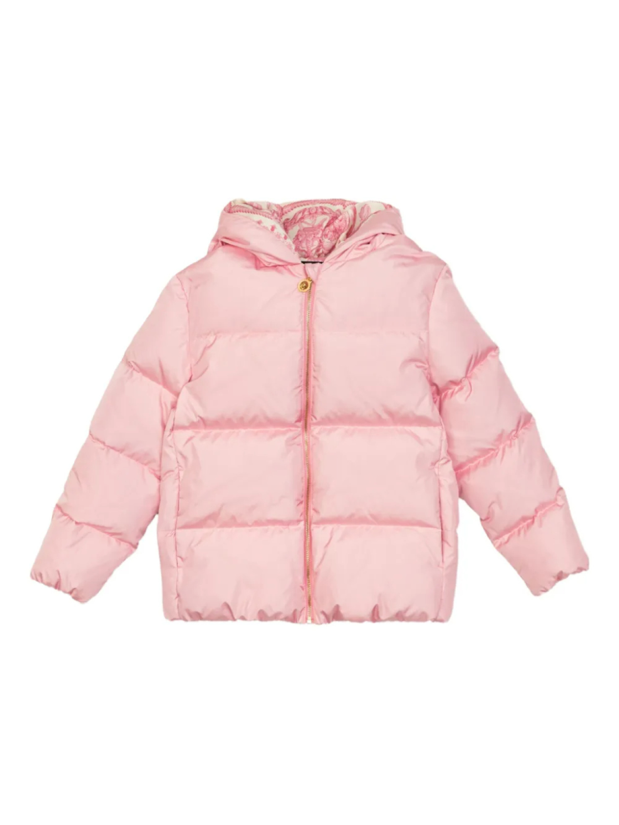 

Куртка-пуховик с капюшоном Versace Kids, розовый