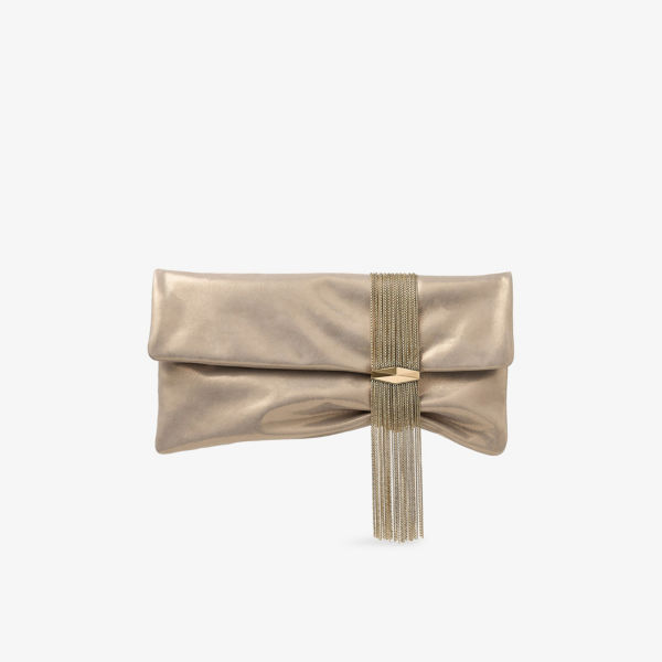 

Клатч Jimmy Choo Zandra Shimmer, золотой