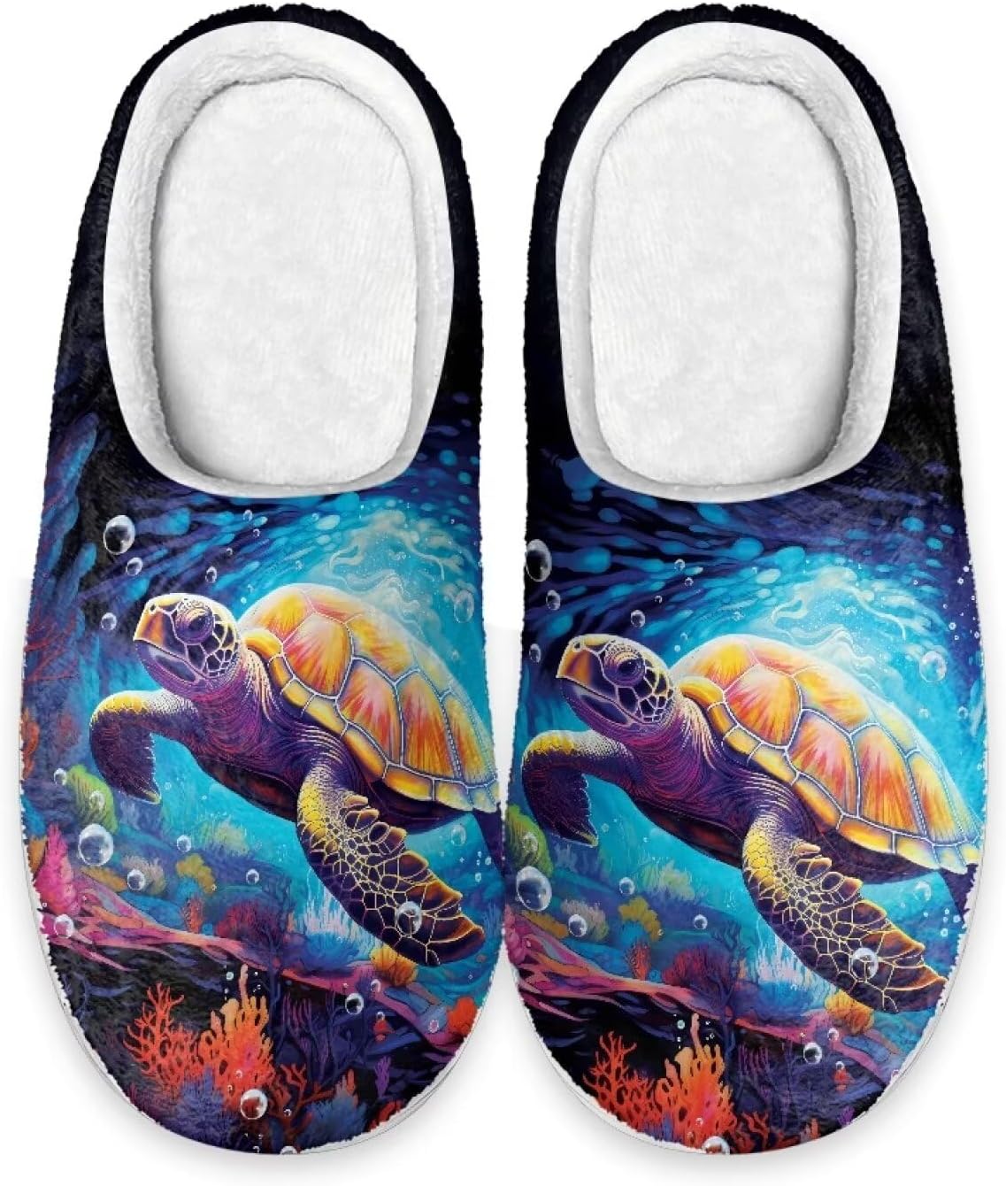 

Тапочки для мужчин, размер 6-7, моющиеся, с рисунком животных, для дома Cugasmaru, Turtle